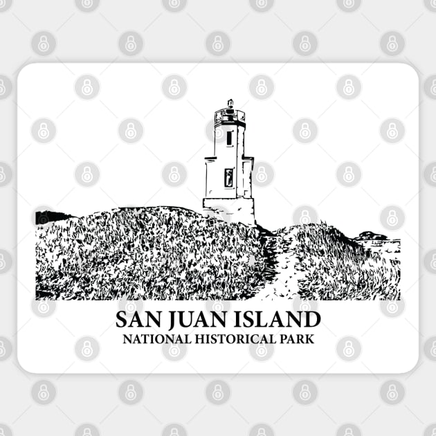 San Juan Island National Historical Park Sticker by Lakeric